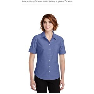 Port Authority Ladies Short Sleeve SuperPro Oxford Shirt - L659- XL - FREE SHIP